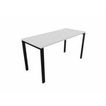 Bureau droit individuel Online F Gris clair OP-LITE II : bureau D140x80/cpl gris clair/cpi noir/ep. du plateau 18 mm