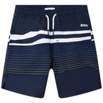 Maillots de bain enfant BOSS  Short de bain junior Hugo  bleu marine  J24771