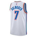 Oklahoma City Thunder Nike Association Edition Swingman Jersey - White - uk m