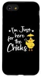 Coque pour iPhone SE (2020) / 7 / 8 I'm Just Here for the Chicks - Adorable poussin de Pâques