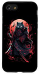 iPhone SE (2020) / 7 / 8 Cat Samurai Ninja Cat Samurai Art Ukiyo-e Case