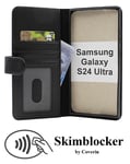 Skimblocker Plånboksfodral Samsung Galaxy S24 Ultra 5G (SM-S928B/DS) (Svart)