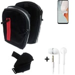 Shoulder bag / holster + earphones for OnePlus Nord N100 Belt Pouch Case