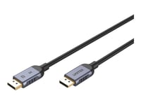 Unitek - Displayport-Kabel - Displayport (Hane) Till Displayport (Hane) - Displayport 1.4 - 1.5 M - Stöd För 8K - Rymdgrå