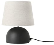 Northlight Hilma liten bordlampe svart keramikk, 23 cm