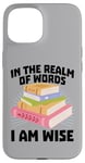 Coque pour iPhone 15 Lecteur de livres pour enfants, bibliothèque, livres