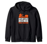 Vintage Hog Hunting Bringing Home The Bacon Zip Hoodie