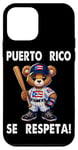 Coque pour iPhone 12 mini Puerto Rico Se Respeta Drapeau Ours Boricua Baseball