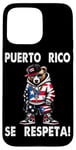 Coque pour iPhone 15 Pro Max Porto Rico Se Respeta Boricua Bear PR Flag Street