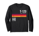 Vintage 80s video cassette tape VHS Long Sleeve T-Shirt