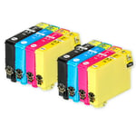 8 Ink Cartridges (Set) for Epson Workforce WF-2010W WF-2530WF WF-2650DWF WF-2750