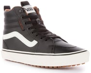 Vans Homme Filmore Hi VansGuard Basket, Leather Black/Marshmallow, 40 EU