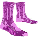 X-Socks Trek X Merino Women Chaussette Femme, Magnolia Purple Mélange/Dolomite Grey, FR : S (Taille Fabricant : 35-36)