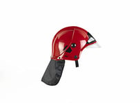 Theo Klein 8901 - Firefighter Henry Firefighter Helmet with Visor, Red, Toy