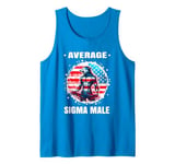 Sigma Male Ironic Meme Brainrot Quote Loner Lone Wolf Alpha Tank Top