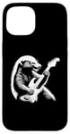 Coque pour iPhone 15 Honey Badger Jouant Guitare Électrique Rock Star Guitariste