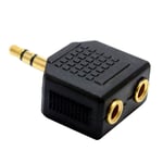 Câble HDMI 3,5 mm stéréo Jack adaptatcasque Splitter 1 Branchez 2 connecteurs