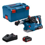 Bosch Marteau perforateur sans fil avec SDS plus GBH 18V-22 Bosch, 2x batterie GBA 18V4.0Ah/L-BOXX, brosse annulaire.