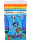 alldoro 67151 - Push & Play - Jeu de dés avec Chiffres et Couleurs - Pop it - Jeu de société à Bulles - Jouet pour soulager Le Stress - pour Enfants et Adultes - Environ 32,5 x 19 cm - Arc-en-Ciel