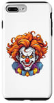 Coque pour iPhone 7 Plus/8 Plus Costume de clown maléfique effrayant effrayant pour Halloween