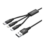 Unitek C14049BK - Lightning-kabel, endast laddning - Lightning / USB - 1.2 m