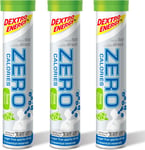 Dextro Energy Zero Calories Hydration Electrolyte Drink 3 Tubes, 60 Tablets