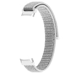 Klockarmband flätad nylon Fitbit Inspire / 1 / 2 / 3 Silver