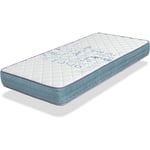 Dormalit - Matelas 90X190 lit enfants Epaisseur 18 cm kunio visco - Mousse a memoire, Ergonomique et respirant, ideal pour les lits gigognes et lit