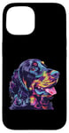 Coque pour iPhone 15 Gordon Setter Pop Art Figurine de race de chien