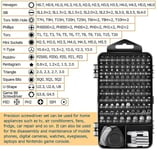 Tarkkuusruuvimeisselisarja, WOZOBUY 115/122/138 in 1 -tietokoneen ruuvimeisselisarja, elektroninen työkalusarja tabletille, iPhone, PS4:n korjaus