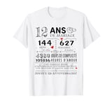 12 Year Wedding Gift 12th Wedding Anniversary Couples T-Shirt