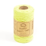 EVERLASTO Ficelle de Boulanger en Coton Solide Vert Printemps 100 m