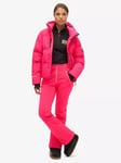 Superdry Softshell Slim Fit Ski Trousers, Hyper Fire Pink