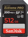 SanDisk Extreme Pro SDXC Class 10 UHS-I U3 V30 200/140MB/s 512GB