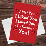 Valentines Anniversary Greetings Card For Boyfriend Girlfriend Funny Novelty