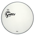 Gretsch Bassdrum head Ambassador white coated, 18"