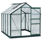 Walk-In Polycarbonate Greenhouse Plant Grow Galvanized Aluminium