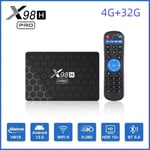 Android 12 Smart TV Box X98H Pro 4GB 32GB Allwinner H618 Dual WIFI Support 4K Netflix Youtube Set Top Box Media Player