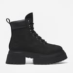 Timberland Sky Nubuck Leather Platform Boots - UK 5