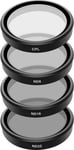 Set of 4 filters CPL/ ND8/ ND16/ ND32 for DJI Osmo Action 3