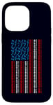 Coque pour iPhone 14 Pro Max Clavier électrique drapeau américain 4 juillet pour homme et femme