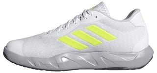 adidas Men's Amplimove Trainer Gym Shoe Training, Cloud White/Lucid Lemon/core Black, 9.5 UK