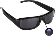 Mini caméra espion DV 1080p - Mode sports de plein air HD caméra cachée lunettes de soleil vidéo enregistreur audio lunettes Cam + 16 Go DVR prise de vue 500 pixels pour randonnée, vélo, pêche