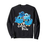 Four Calling Birds 12 Days Christmas Song Funny Gift Sweatshirt