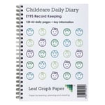 A5 Childcare Daily Diary, Childminder Journal, EYFS 124 Pages, Acetate Cover