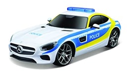 Maisto M81527 Tech R/C Mercedes AMG GT Police Car-2.4GHZ-1:24 Scale Radio Control Vehicle, Multiple