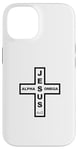 Coque pour iPhone 14 Jesus Alpha & Omega