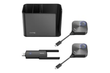 BenQ TZY31 InstaShare Button Solution - trådløs USB Dongle + 2 trådløse USB-sendere + dock - trådløs USB-forlænger - 802.11a, 802.11b/g/n, Wi-Fi 5, USB 3.0, USB-C