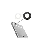Verre de rechange pour coque arrière / lentille pour objectif appareil photo arrière + adhésif double face pour iPhone 6G, 6G, 6S