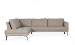 SoffaDirekt PORTOFINO L-Soffa Vänster Mörkbeige